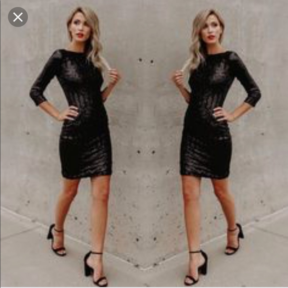 Sabine black sequin dress 🖤